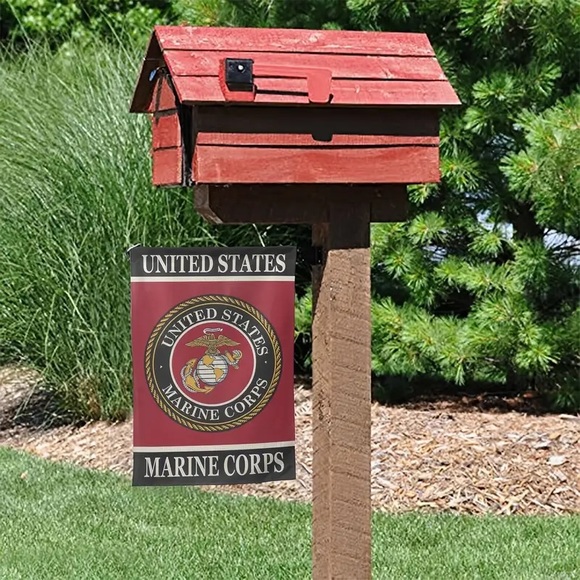 🇺🇸United States Marine Corps Support Our Troops Garden Flag! - Picture 9 of 10